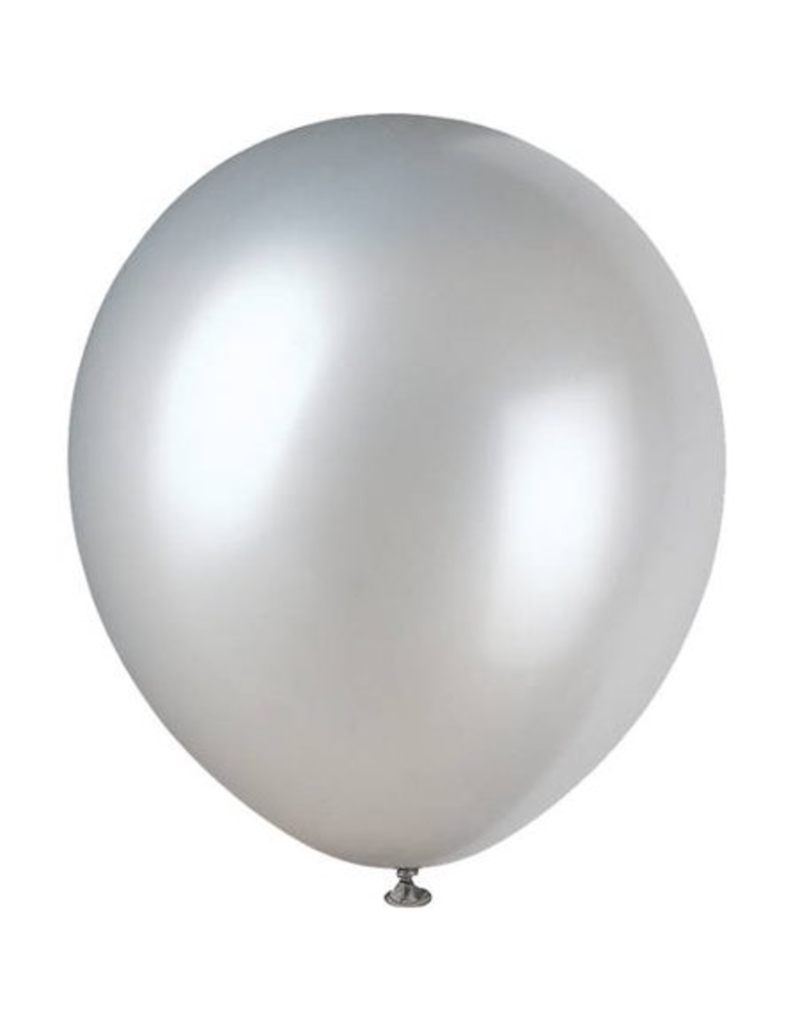 Unique BALLOONS: 12" PEARLIZED SILVER 8 PACK