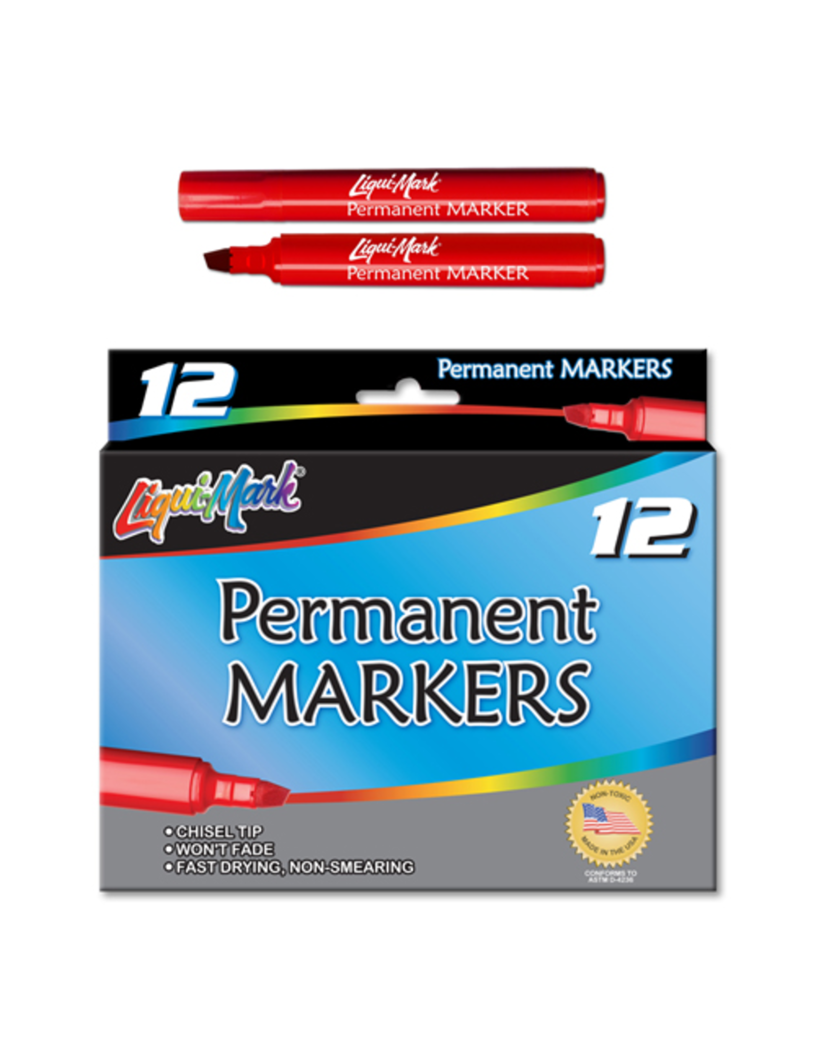 MARKER CHISEL RED LIQUI