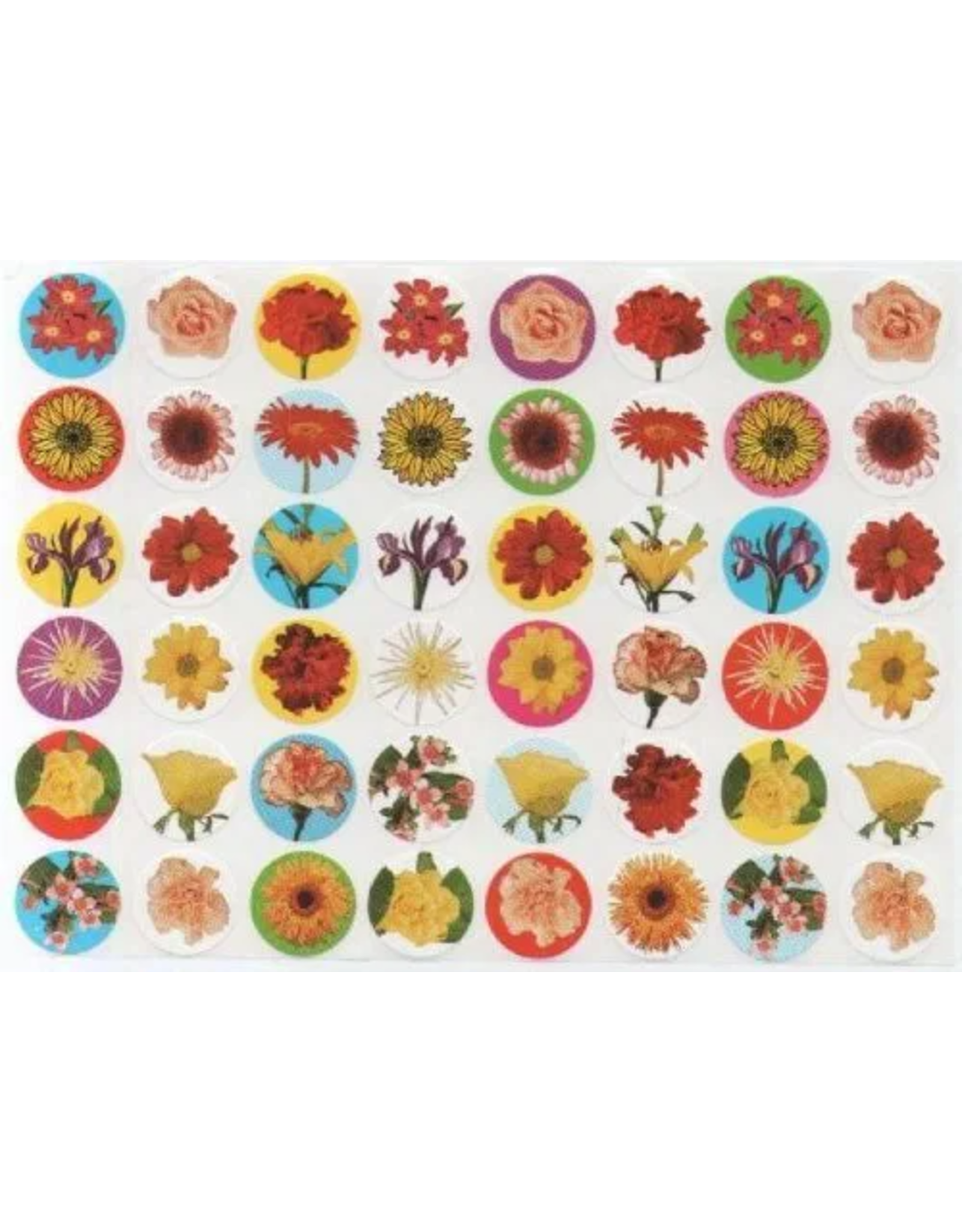 STICKERS: FLOWER DOT - 10 SHEETS