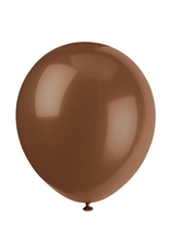 Unique BALLOONS: 12" BROWN-10 PACK