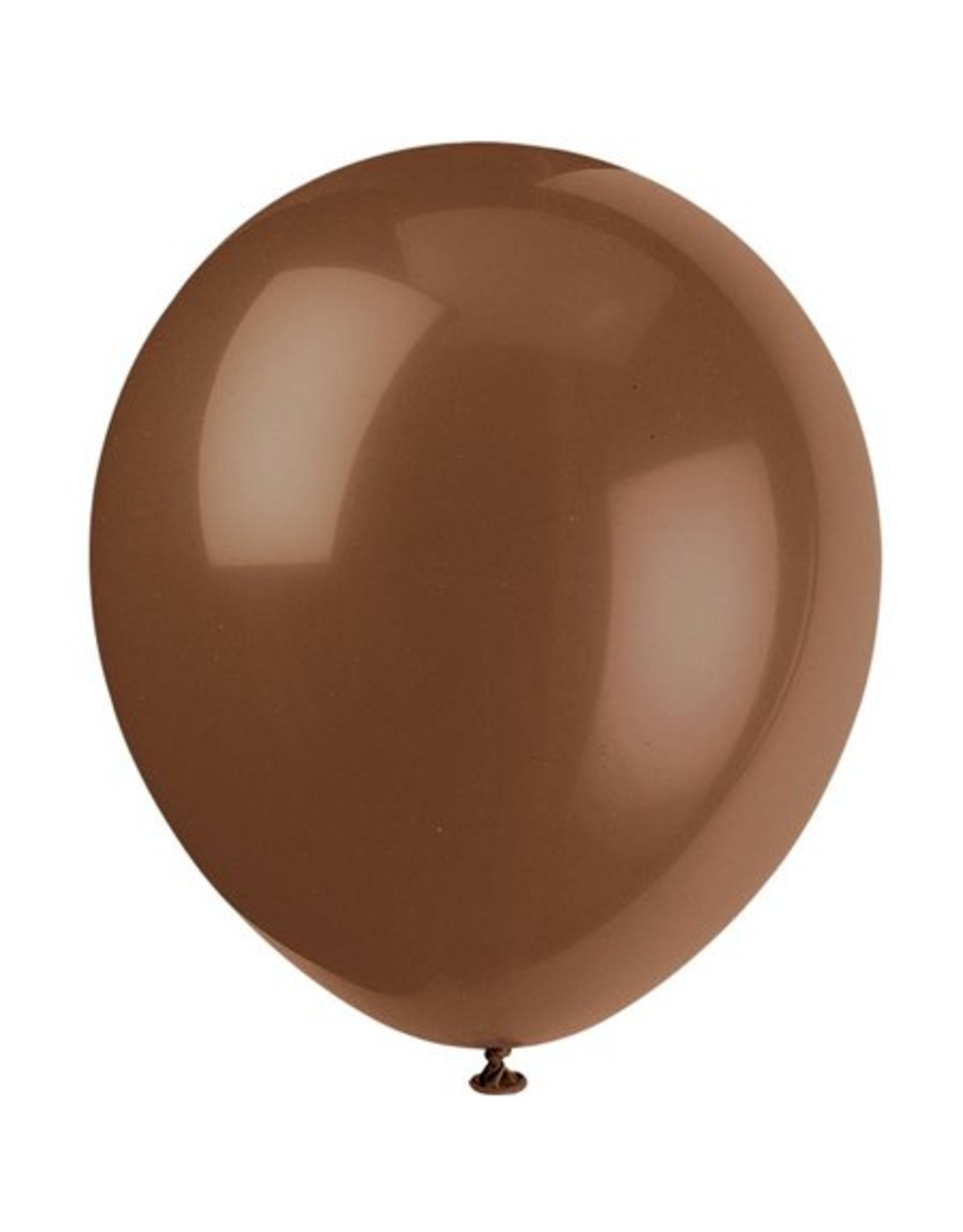 Unique BALLOONS: 12" BROWN-10 PACK