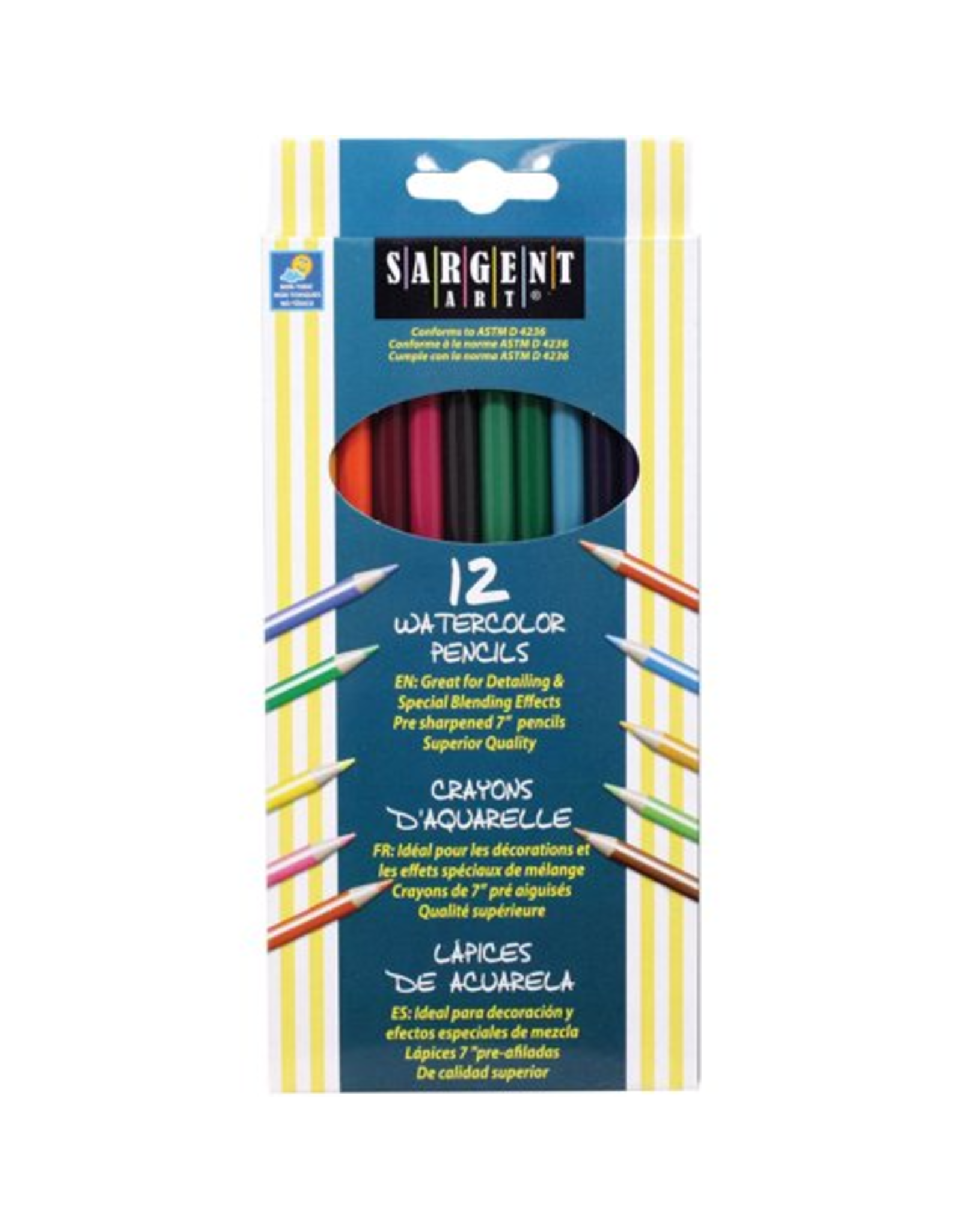 WATERCOLOR  COLORED PENCILS - 12 PACK