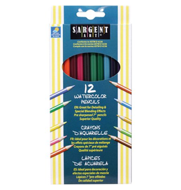 WATERCOLOR  COLORED PENCILS - 12 PACK