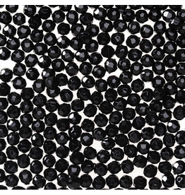 FACETED BEADS:  8MM BLACK 900 PACK