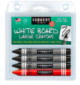 CRAYONS: LARGE WHITE BOARD