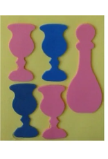 CUT-OUT FOAM BOTTLE WITH  4 CUP