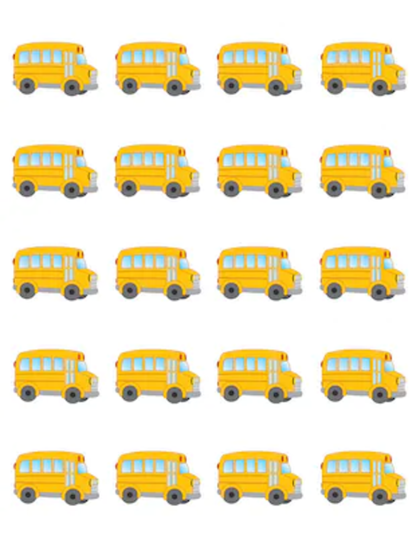 Teacher Created Resources STICKERS: SCHOOL BUS 120 STICKERS