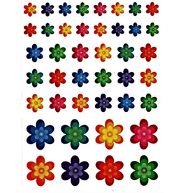 STICKERS: 3 SIZE FLOWER 10 SHEETS