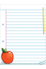 CHARTLET: LINED PAPER WITH APPLE