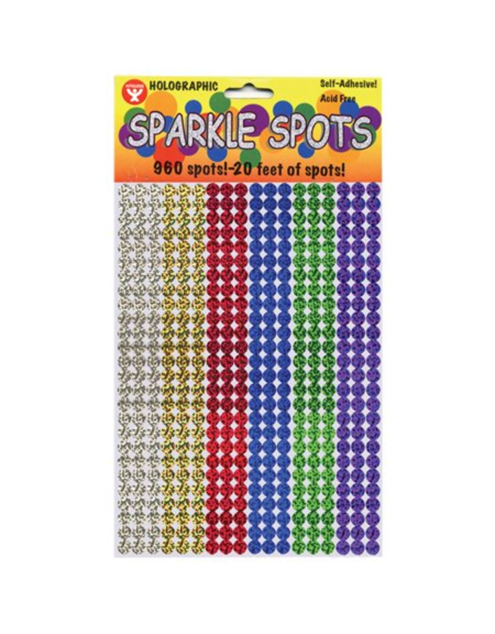 SPARKLE SPOTS -  Holographic  - Adhesive - 960 Pack