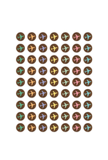 STICKERS: CHART SEAL AIRPLANES - 378 STICKERS