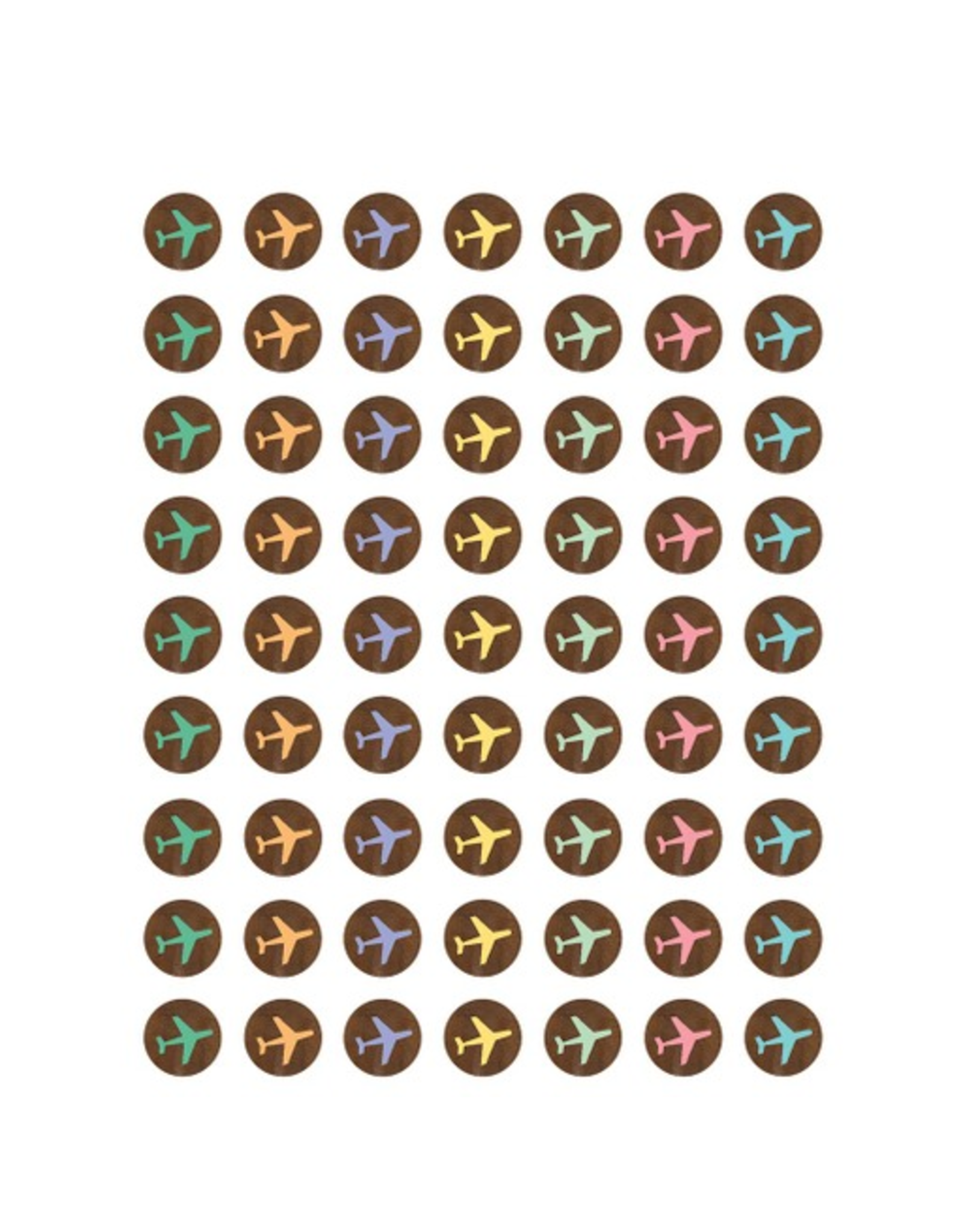 STICKERS: CHART SEAL AIRPLANES - 378 STICKERS