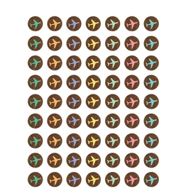 STICKERS: CHART SEAL AIRPLANES - 378 STICKERS