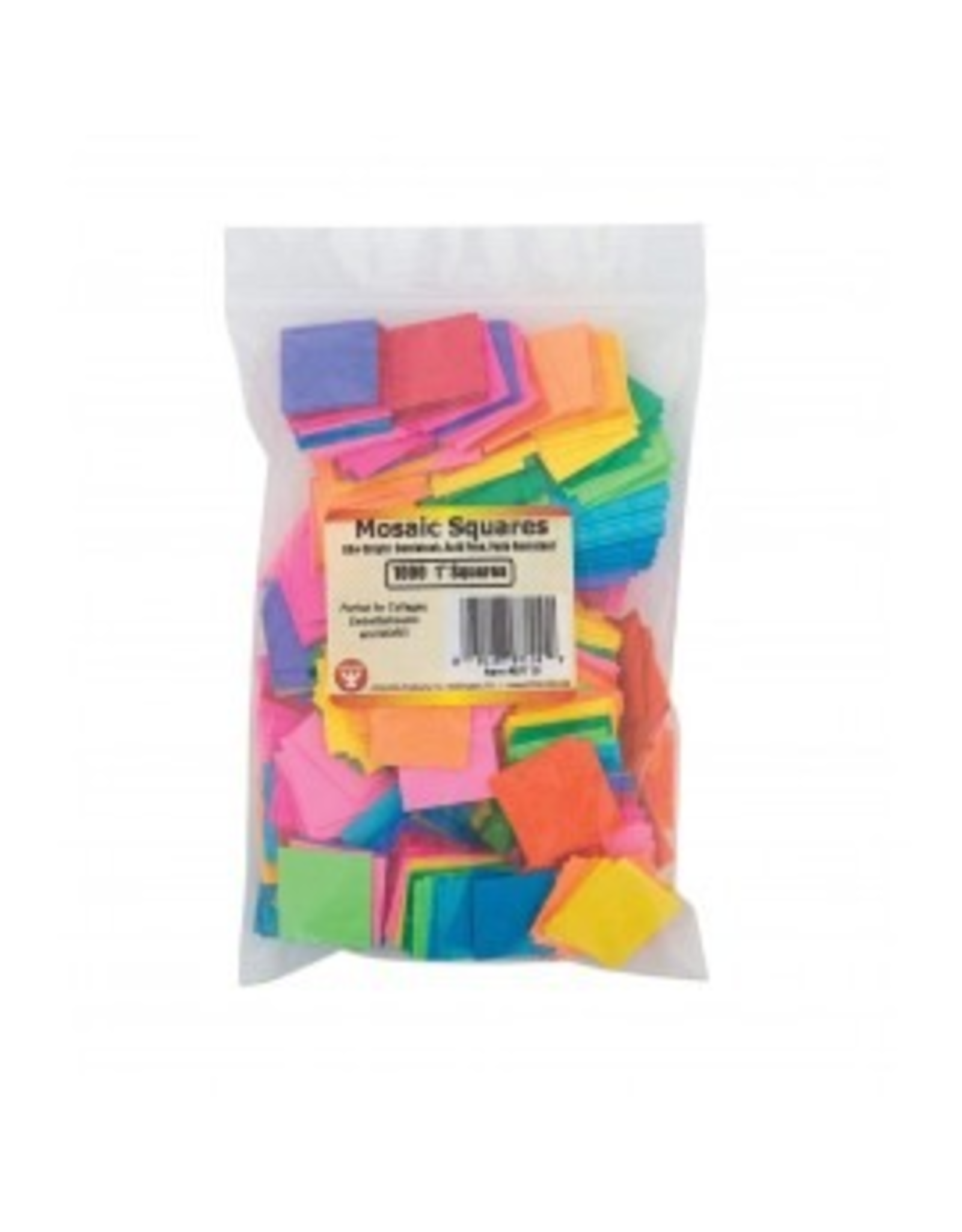 MOSAIC SQUARES: 1" SQUARE 500 PCS