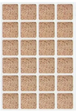 STICKERS: MACHINE MATZAH SQUARE 10 SHEETS