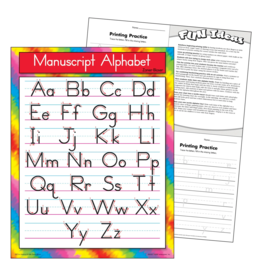 Trend Enterprises CHARTLET: MANUSCRIPT ALPHABET 17"X22"