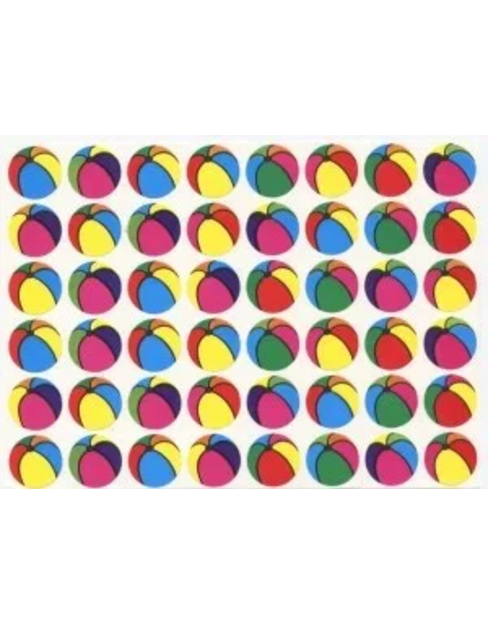 STICKERS: LARGE BEACH BALL 25 SHEETS