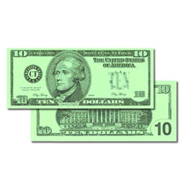 BILLS: $10, SET OF 100