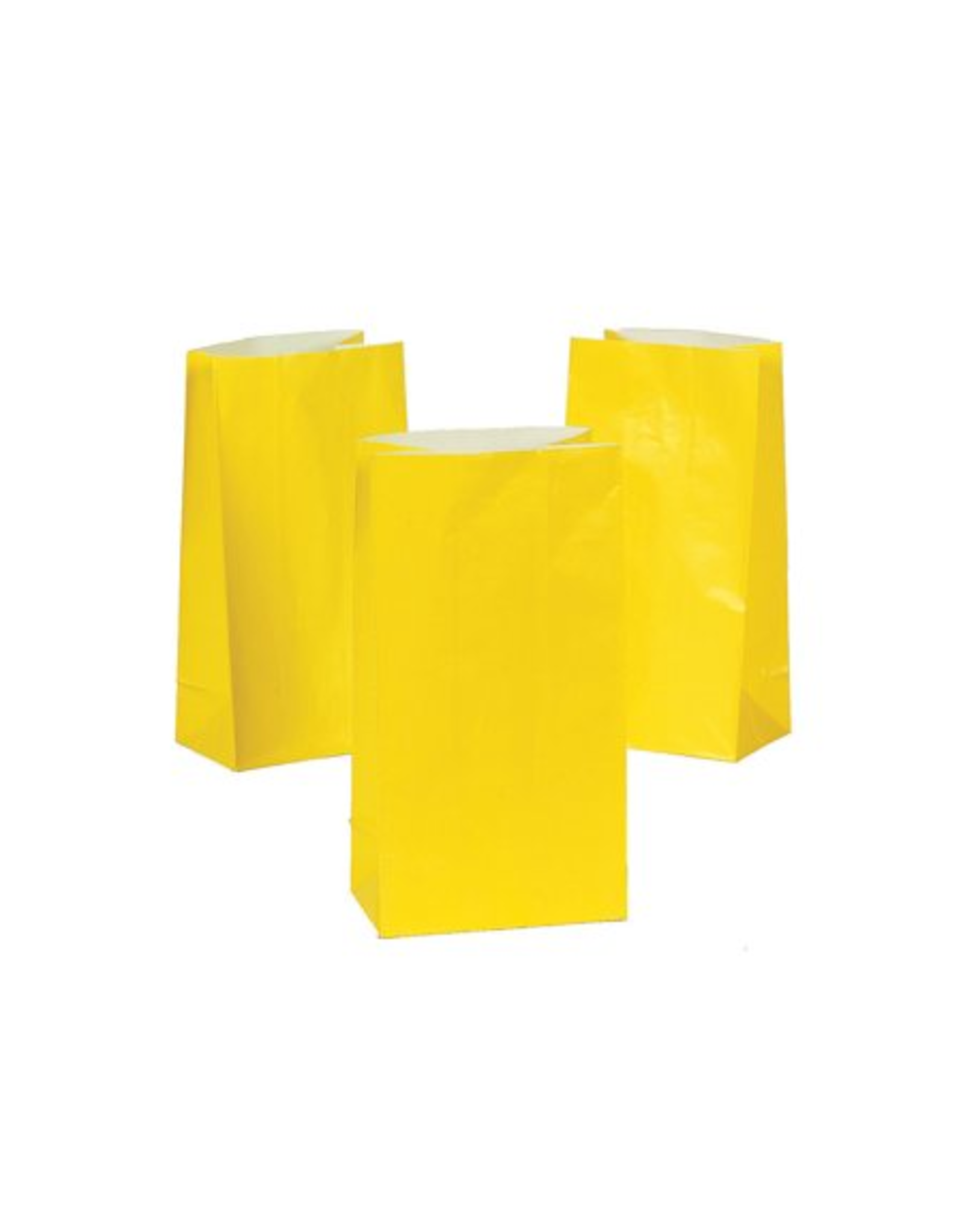 BAG -  PAPER - YELLOW -12 PACK