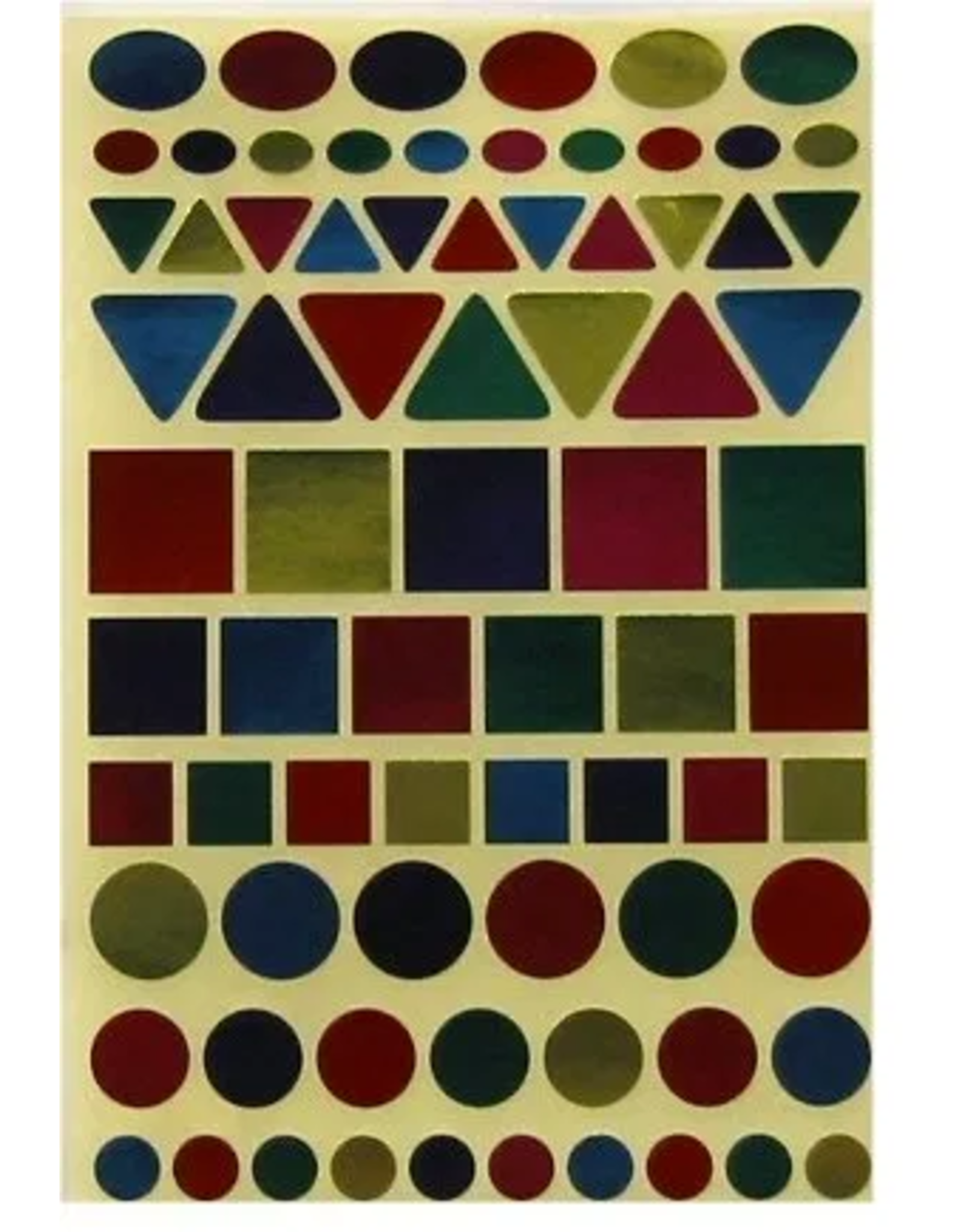 COLOR CODING:  FOIL SHAPES SM