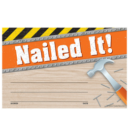 AWARD: NAILED IT 5.5"x8.5" - 30 PACK