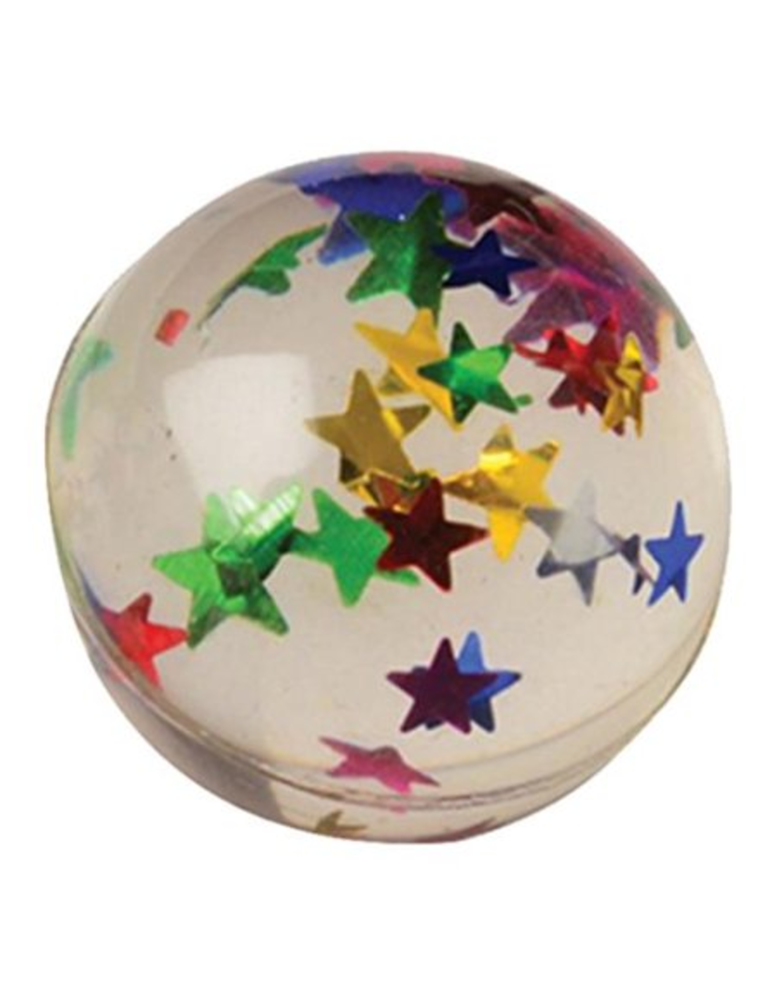 GLITTER STAR BOUNCE BALL - 12 PACK