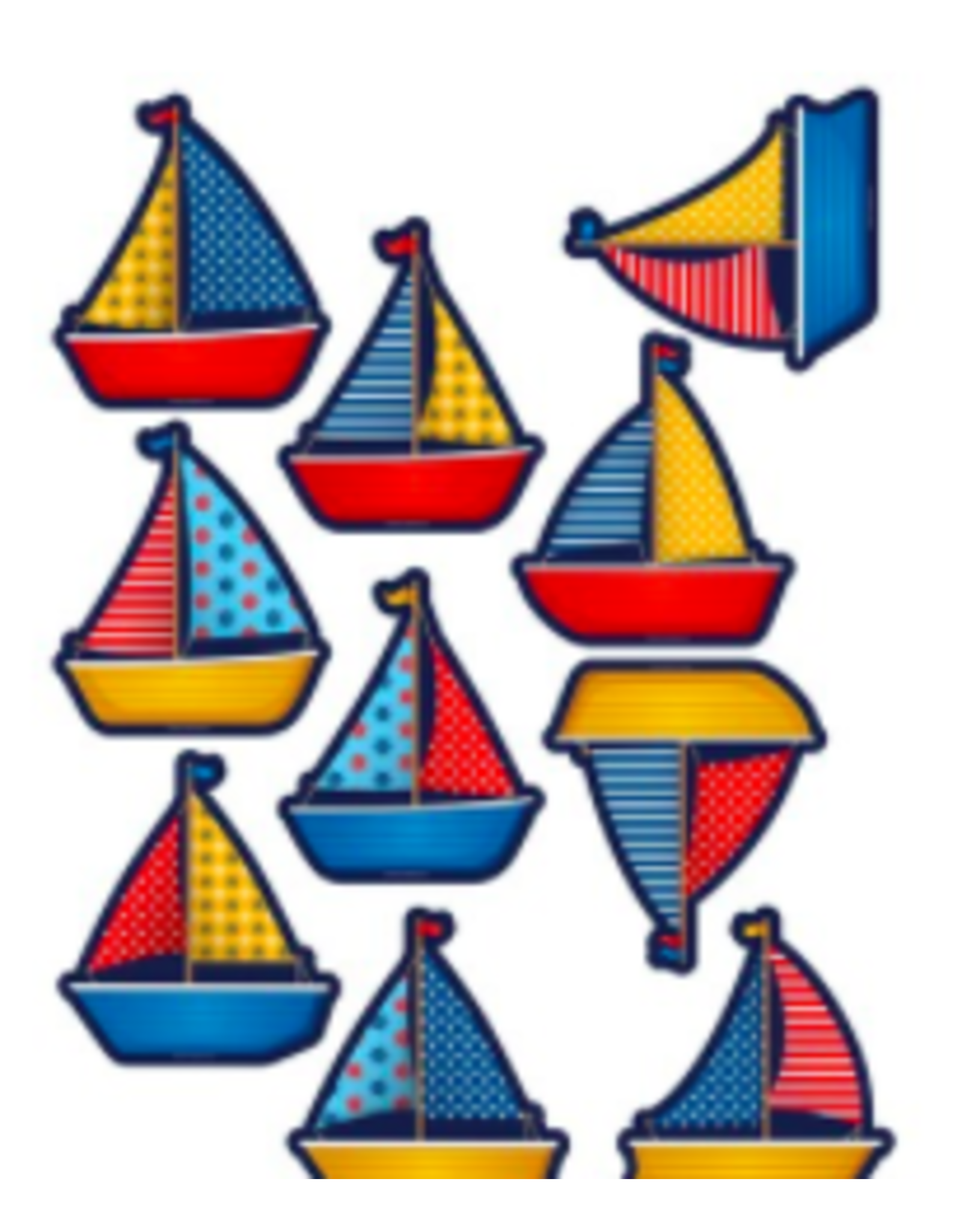 CUT OUTS: SAILBOATS ASSORTED