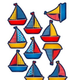 CUT OUTS: SAILBOATS ASSORTED