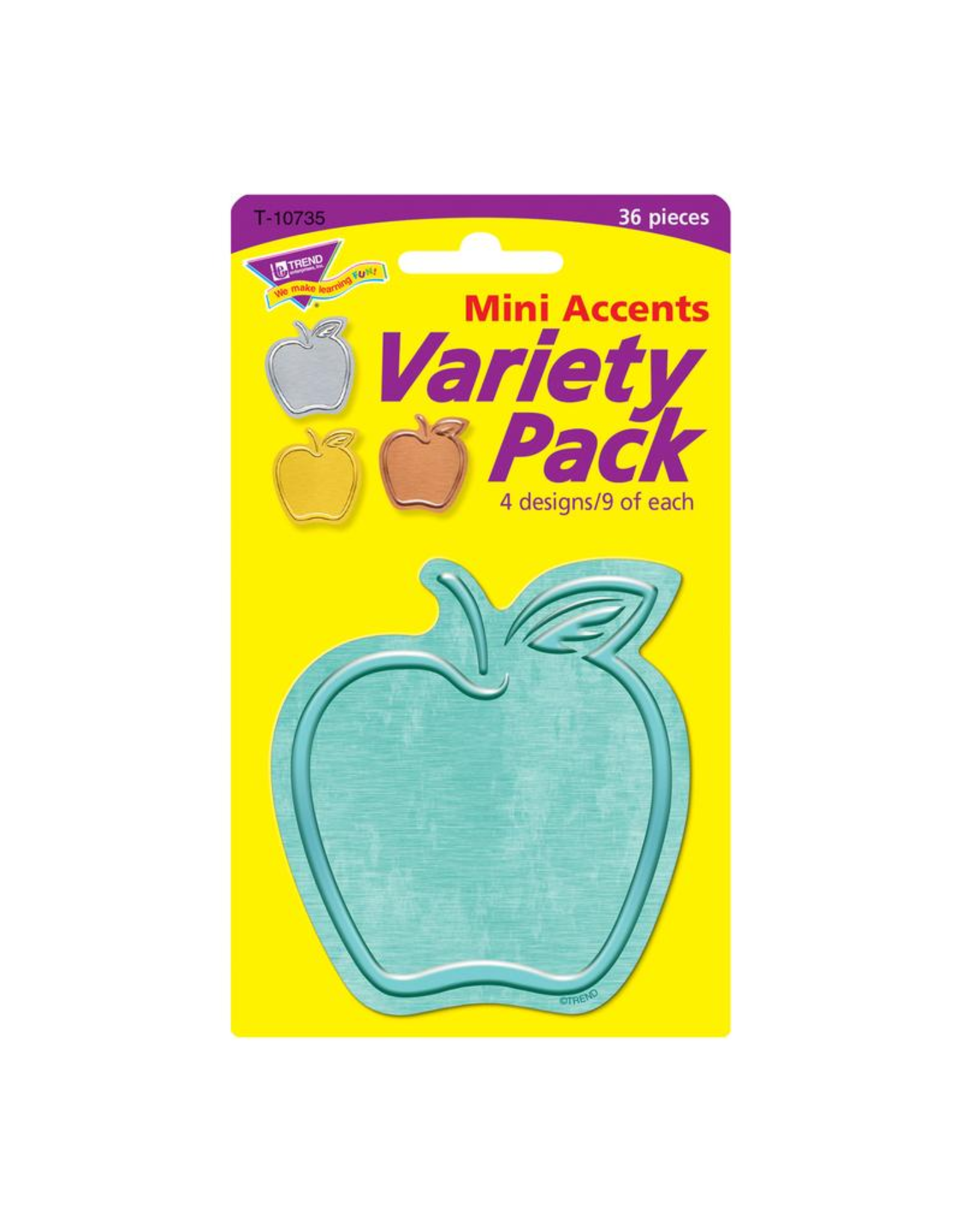 MINI ACCENTS: METAL APPLES 36pc