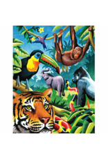 PENCIL BY NUMBER  - JUNGLE ANIMALS