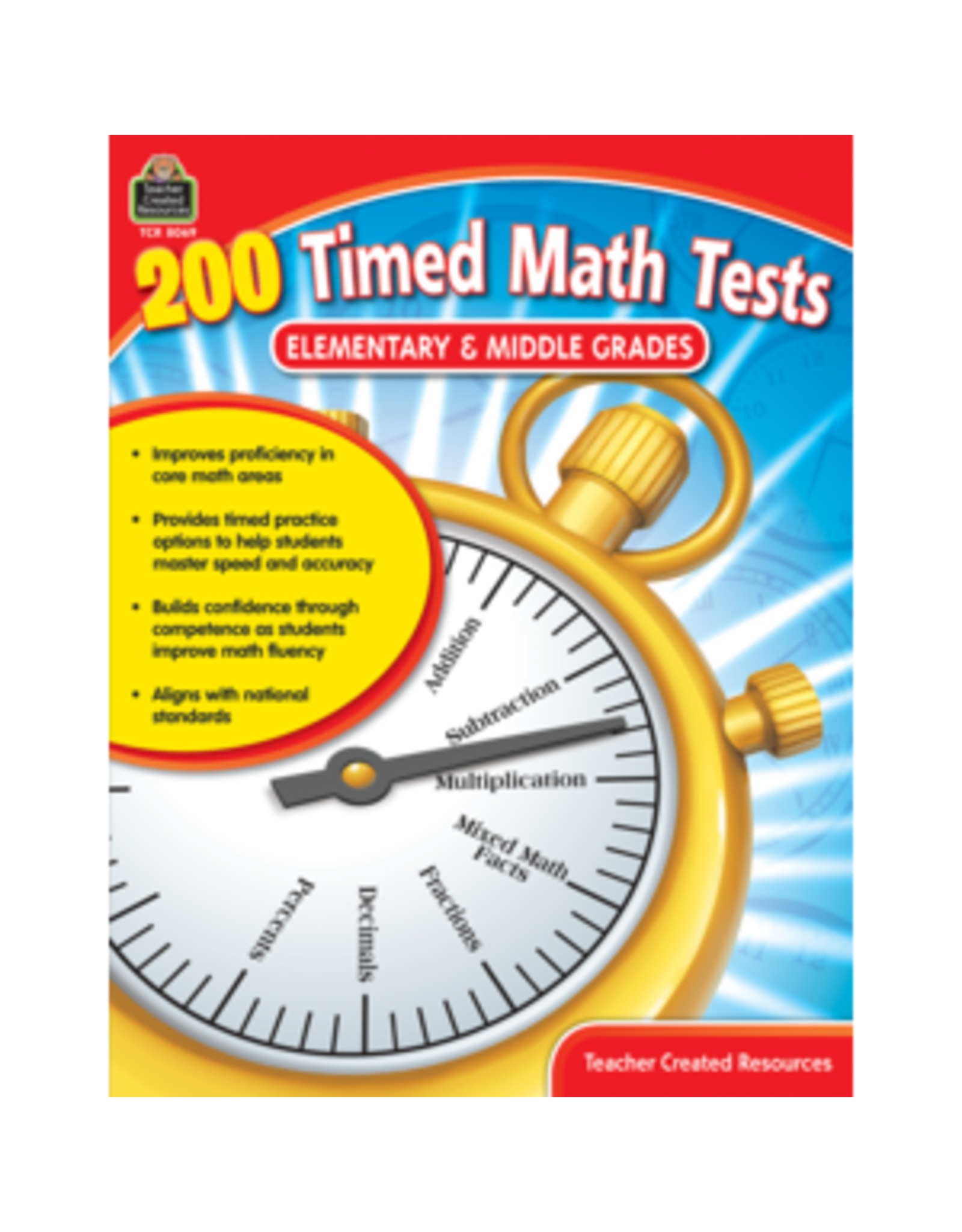 200 TIMED MATH TESTS GR K-8