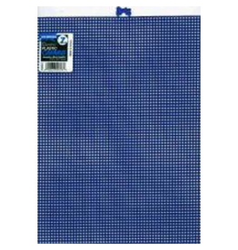 PLASTIC CANVAS: 10½" x 13½"  DARK BLUE