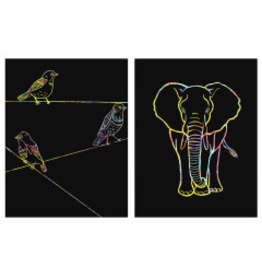 SCRATCH ART RAINBOW REVEAL PAPER 8.5"x11" -  30 SHEETS