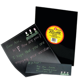 BLACK PAPER: 2-SIDED 8.5"X11" - 25 PACK