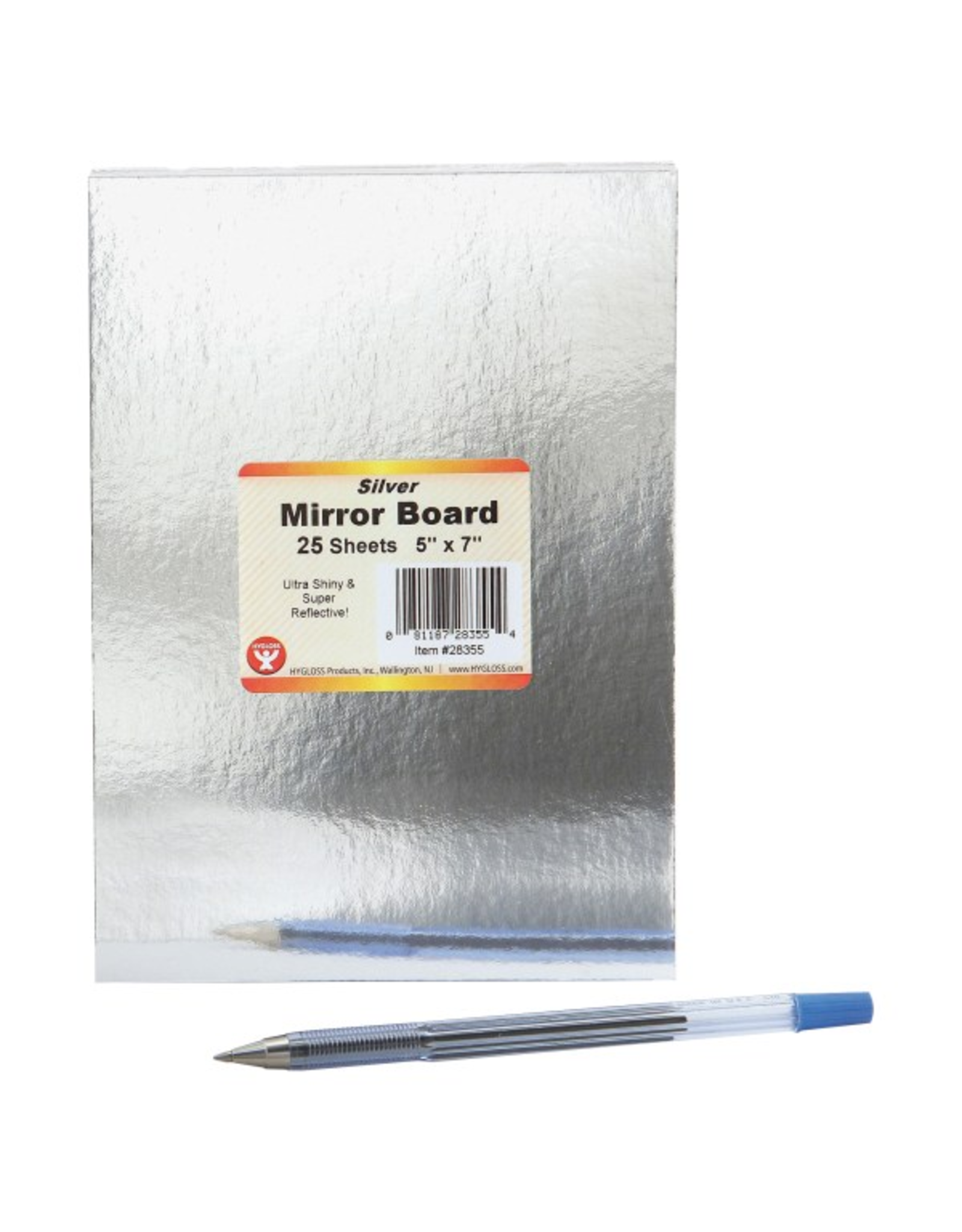 MIRROR BOARD: 5"x7", SILVER 25 PACK