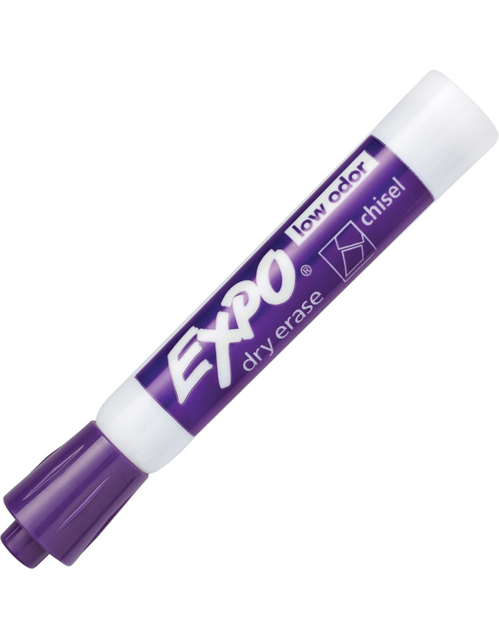 MARKER  EXPO DRY ERASE LOW ODOR PURPLE, CHISEL-  1 MARKER