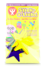 STICK-A-LICKS - 2" STARS 100 PACK