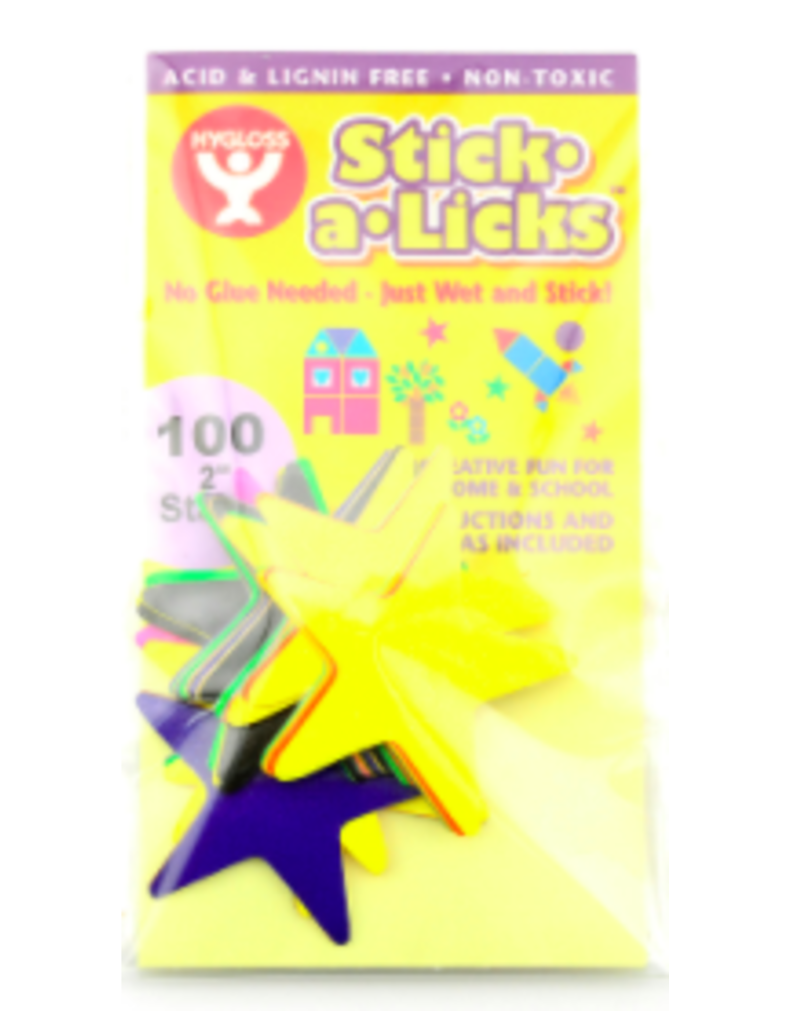 STICK-A-LICKS - 2" STARS 100 PACK