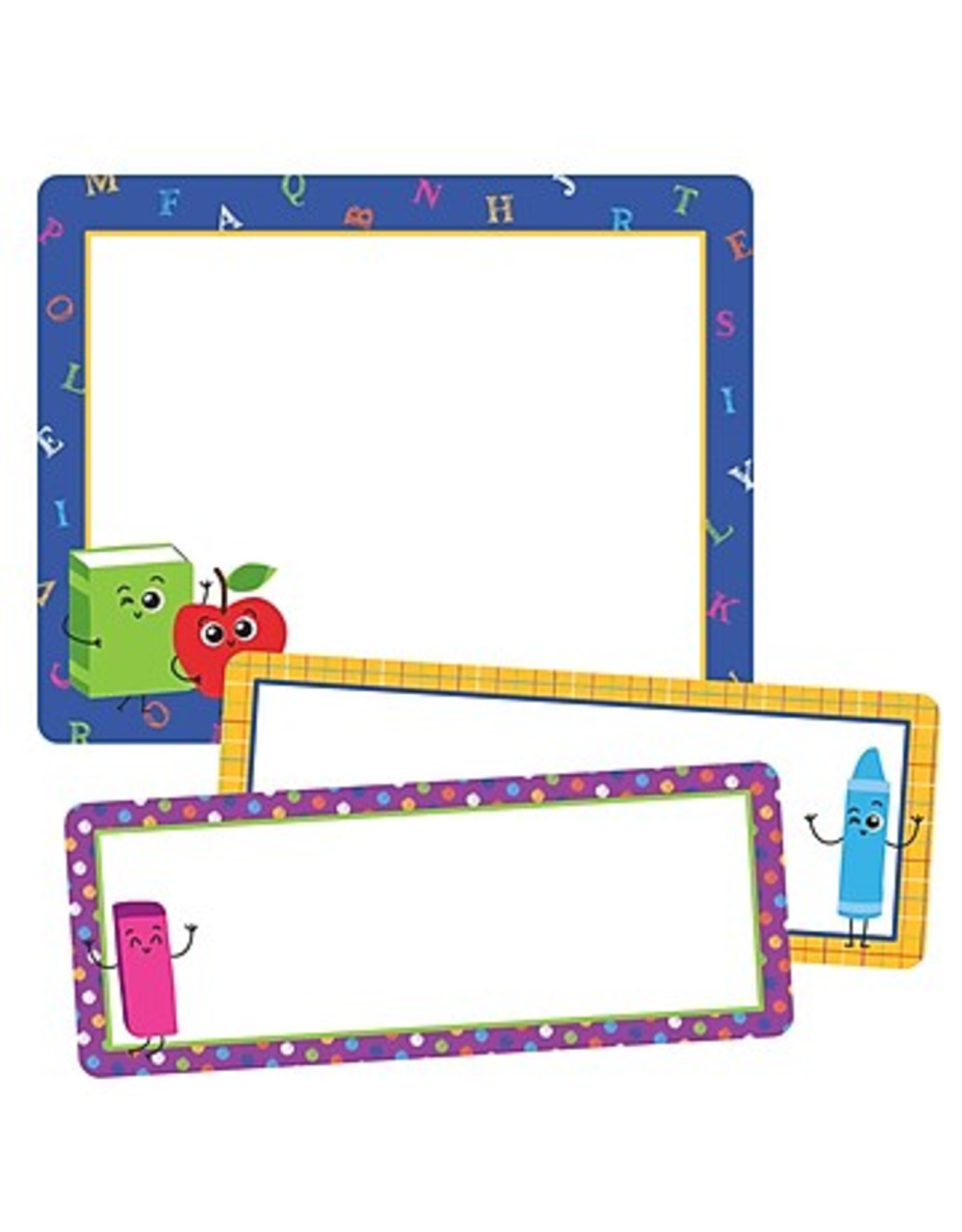 STICKERS - SCHOOL TOOLS LABELS  4.25"x5.25"  & Smaller - 26pcs Total