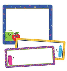 STICKERS - SCHOOL TOOLS LABELS  4.25"x5.25"  & Smaller - 26pcs Total