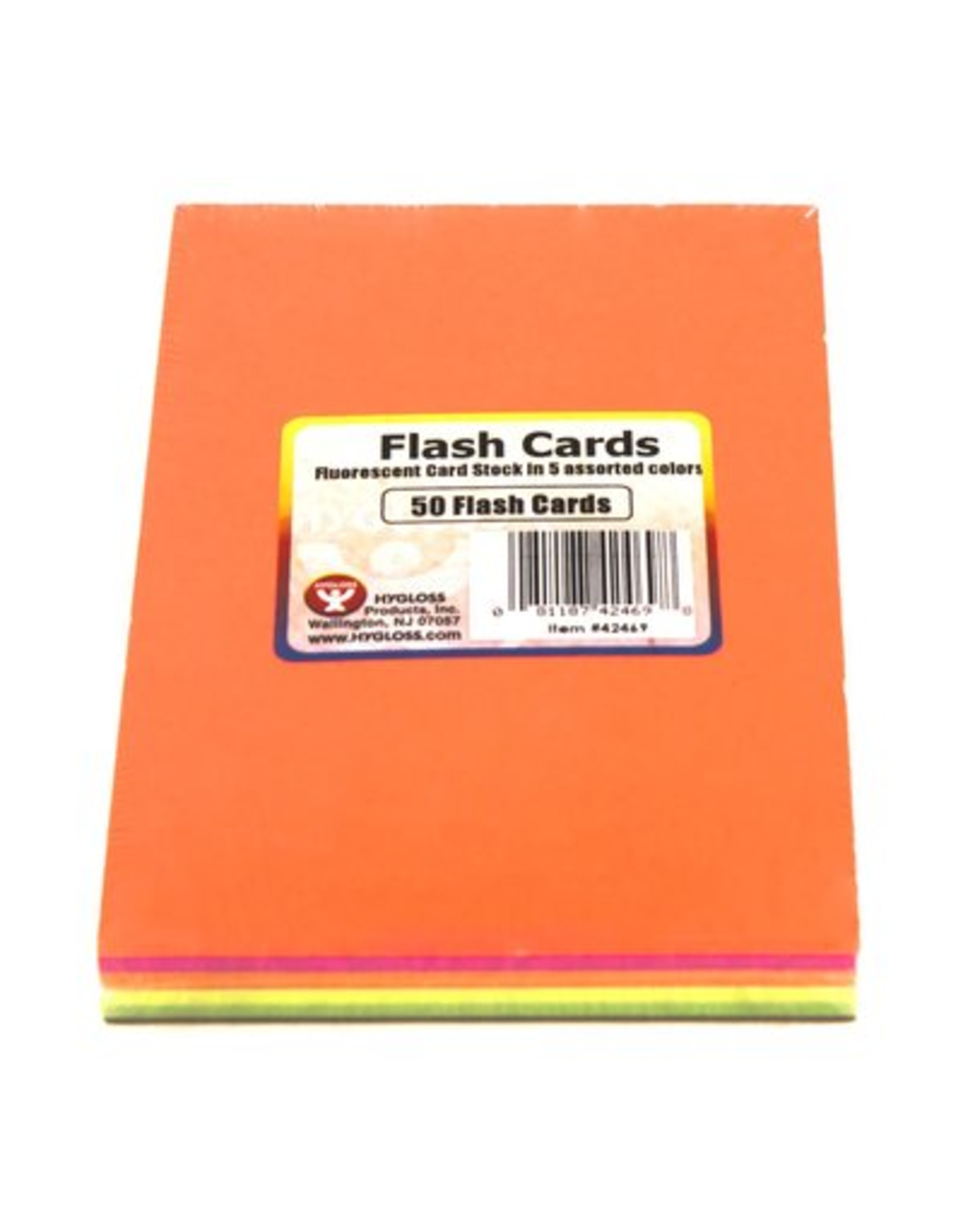 FLASH CARDS, BLANK: FLUORESCENT