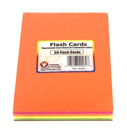 FLASH CARDS, BLANK: FLUORESCENT