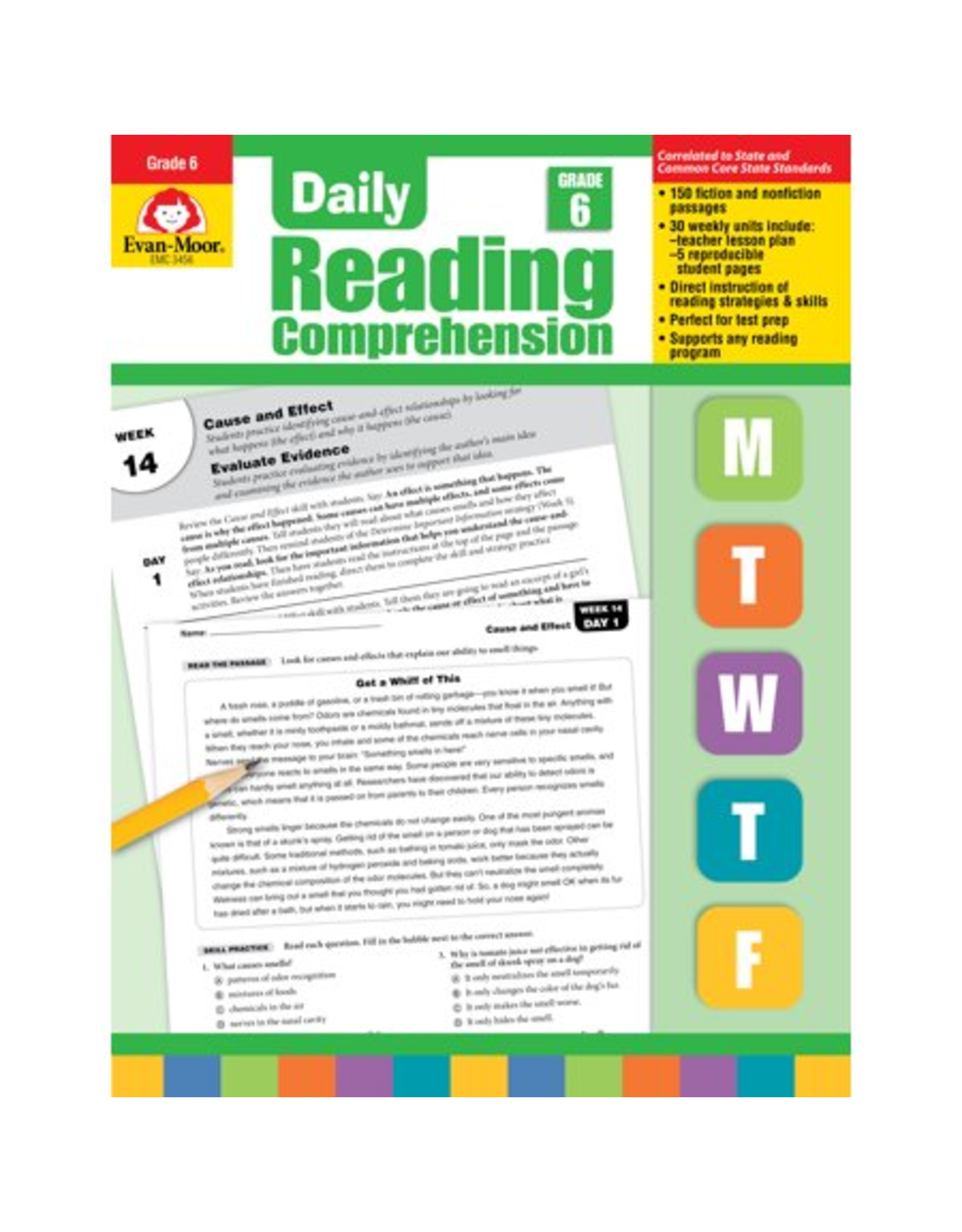 EVAN MOORE DAILY READING COMPREHENSION: GRADE 6