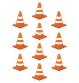 CUT OUT: CONSTRUCTION CONES 6" - 30 PACK