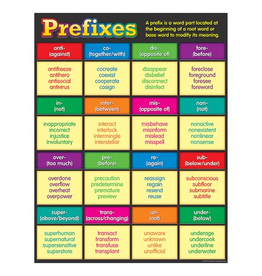 CHARTLET: PREFIXES 17"X22"