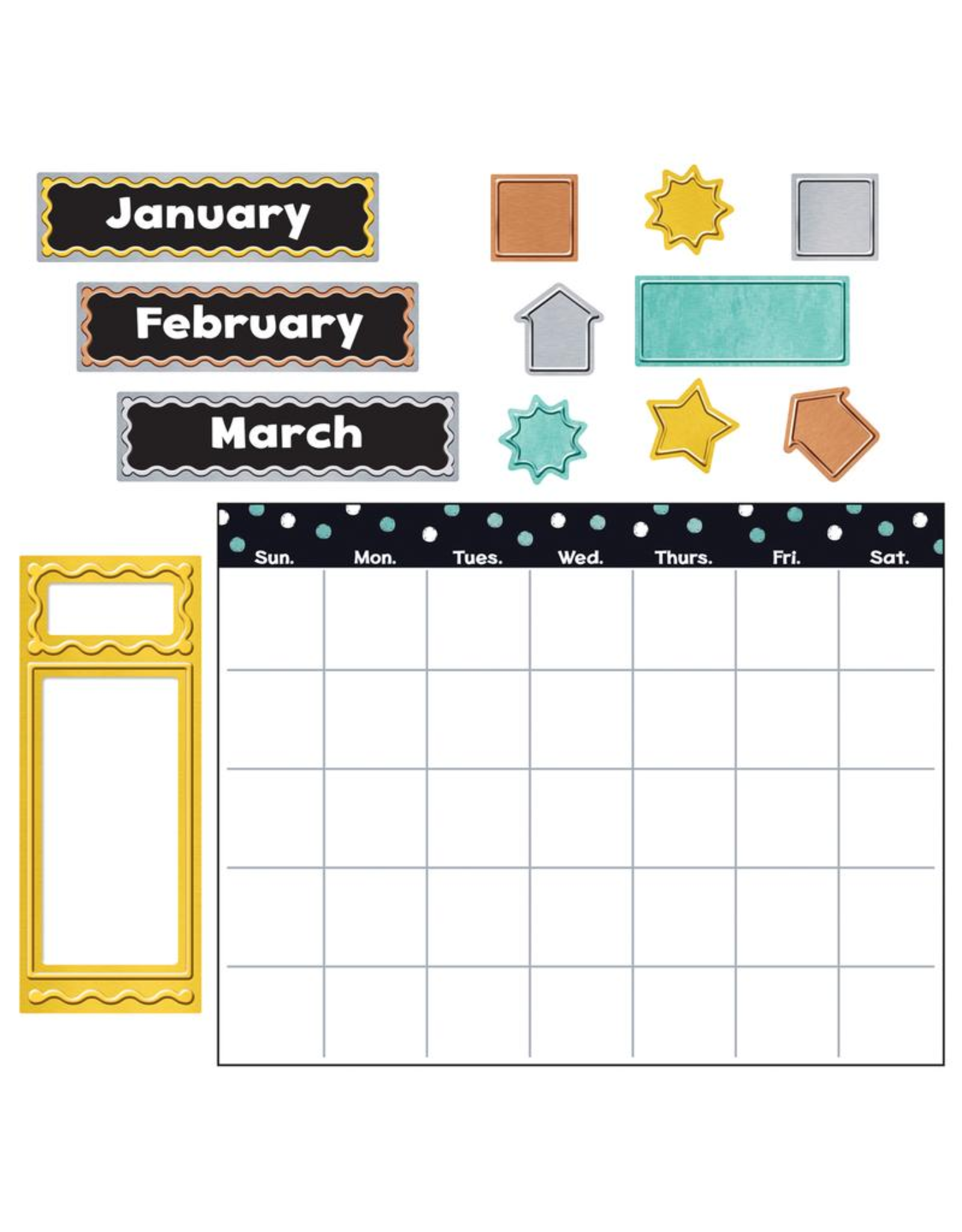 WIPE OFF CALENDAR: I LUV METAL
