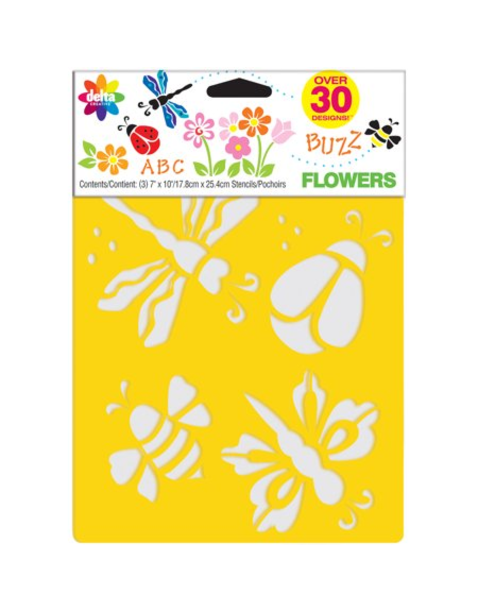 STENCIL: FLOWER 3PC