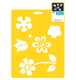 FLOWER STENCIL 7"X10"