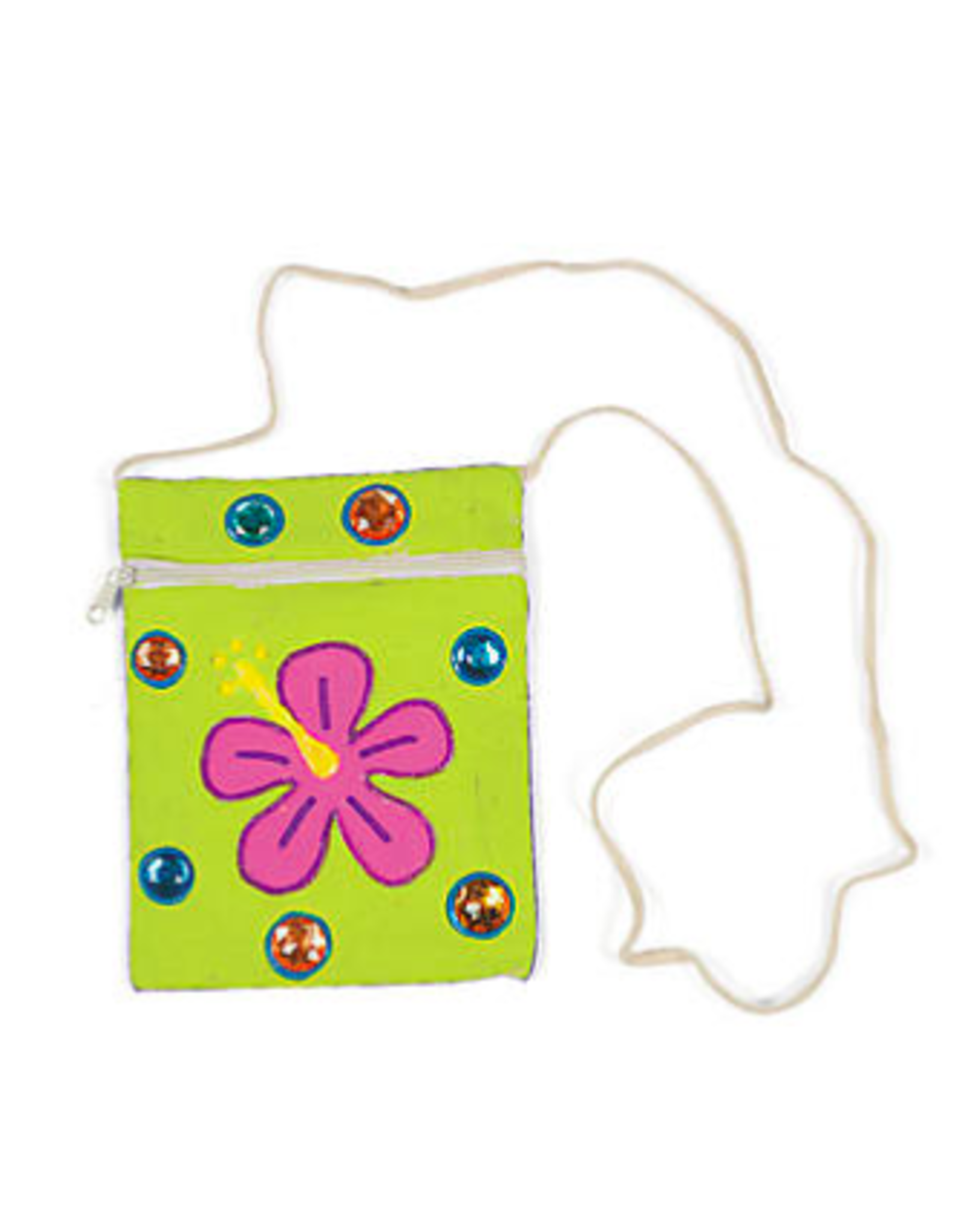 DIY CANVAS ZIPPER PURSE  5"x7"  w/ Strap
