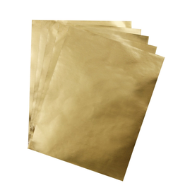METALLIC PAPER: 8.5"X11" DULL GOLD 12 SHEETS